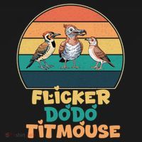Flicker Dodo Titmouse Bird Watch Nature Lover Polo thumb 3