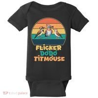 Flicker Dodo Titmouse Bird Watch Nature Lover Baby Bodysuit thumb 0
