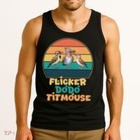 Flicker Dodo Titmouse Bird Watch Nature Lover Tank Top thumb 3
