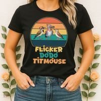 Flicker Dodo Titmouse Bird Watch Nature Lover Women's T-Shirt thumb 2