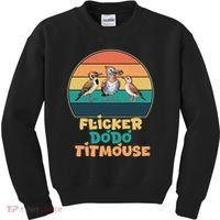 Flicker Dodo Titmouse Bird Watch Nature Lover Kids Sweatshirt thumb 0