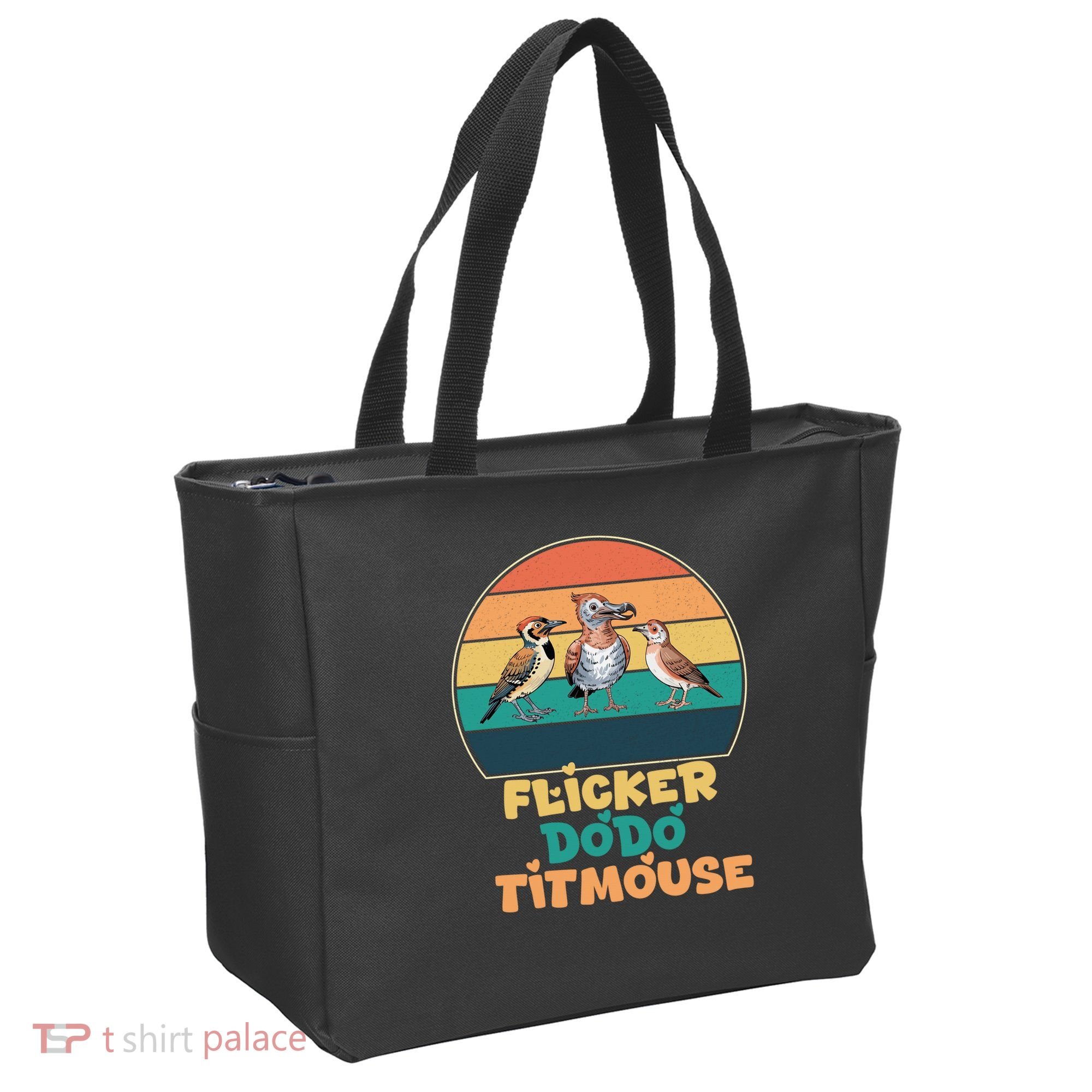 Flicker Dodo Titmouse Bird Watch Nature Lover Tote Bag