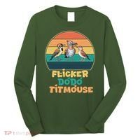 Flicker Dodo Titmouse Bird Watch Nature Lover Long Sleeve Shirt thumb 0
