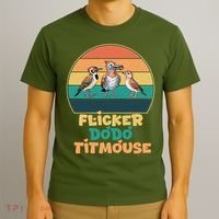 Flicker Dodo Titmouse Bird Watch Nature Lover T-Shirt thumb 3