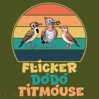 Flicker Dodo Titmouse Bird Watch Nature Lover Backpack thumb 2