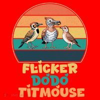 Flicker Dodo Titmouse Bird Watch Nature Lover Santa Hat thumb 1