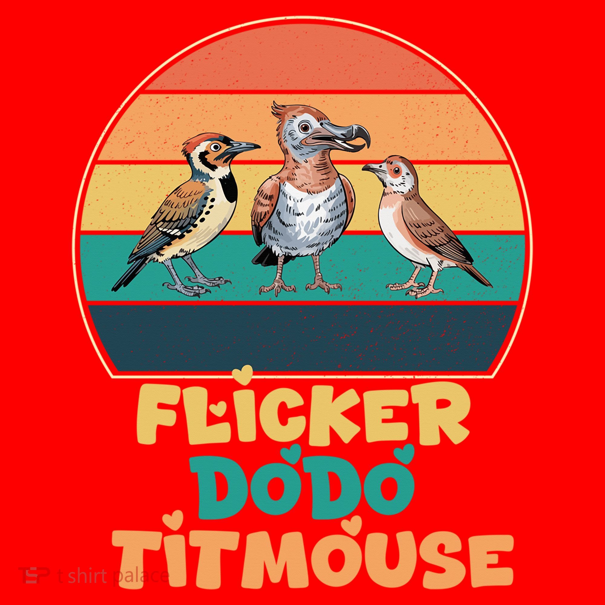 Flicker Dodo Titmouse Bird Watch Nature Lover Santa Hat