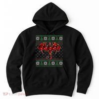 Funny Dragon Ugly Sweater Christmas Lights Dragon Lover TShirt Hoodie thumb 0