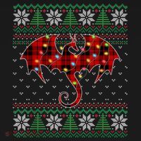 Funny Dragon Ugly Sweater Christmas Lights Dragon Lover TShirt Hoodie thumb 7