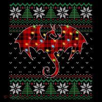 Funny Dragon Ugly Sweater Christmas Lights Dragon Lover TShirt Coffee Mug thumb 5