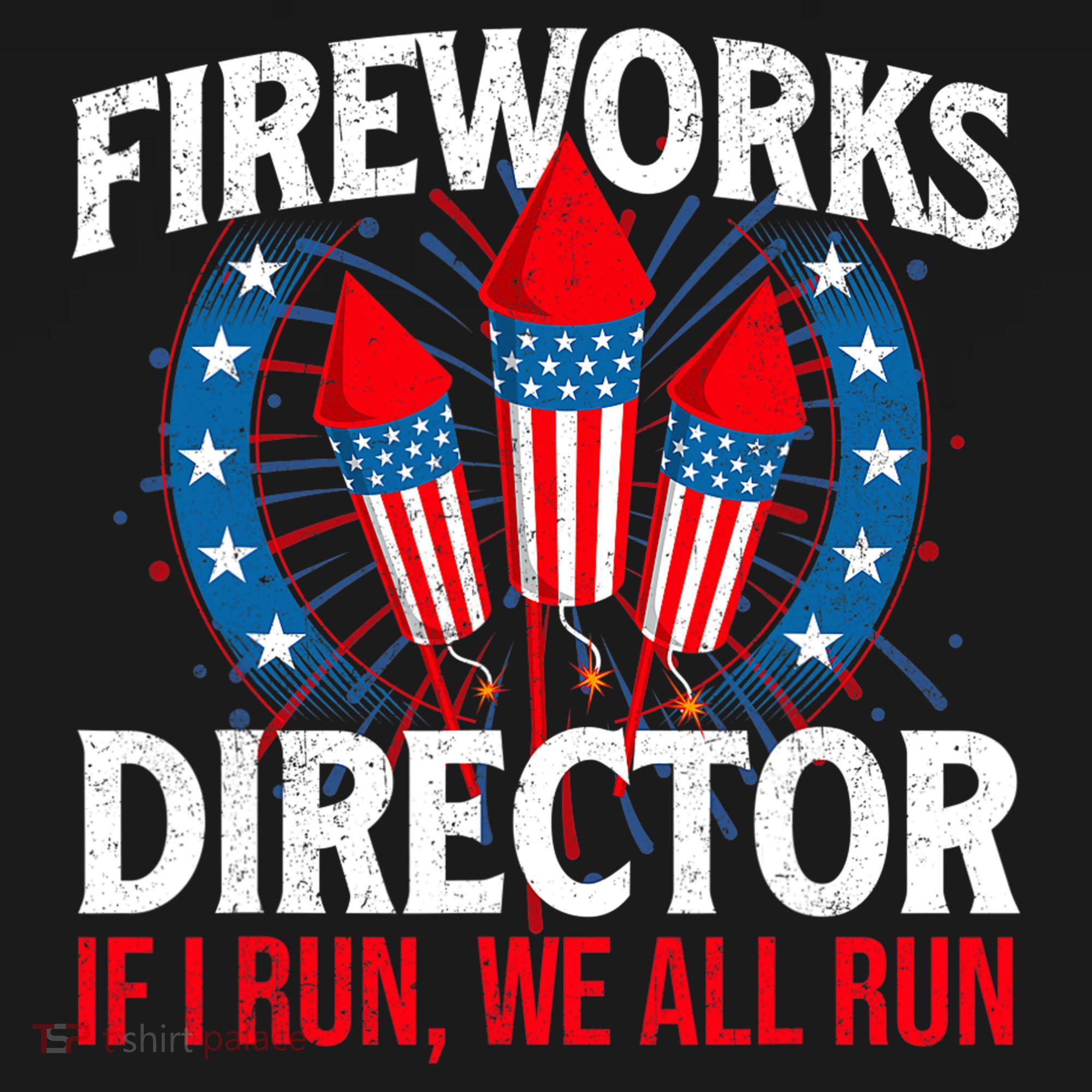 Fireworks Director USA American Flag 4th Of July Fourth Ornament