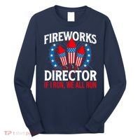 Fireworks Director USA American Flag 4th Of July Fourth Long Sleeve Shirt thumb 0