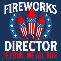 Fireworks Director USA American Flag 4th Of July Fourth Long Sleeve Shirt thumb 2