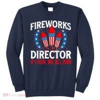 Fireworks Director USA American Flag 4th Of July Fourth Sweatshirt thumb 0