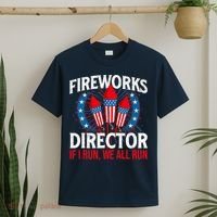 Fireworks Director USA American Flag 4th Of July Fourth T-Shirt thumb 2