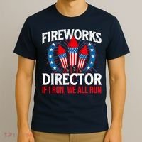 Fireworks Director USA American Flag 4th Of July Fourth T-Shirt thumb 3