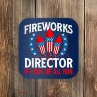 Fireworks Director USA American Flag 4th Of July Fourth Coaster thumb 0