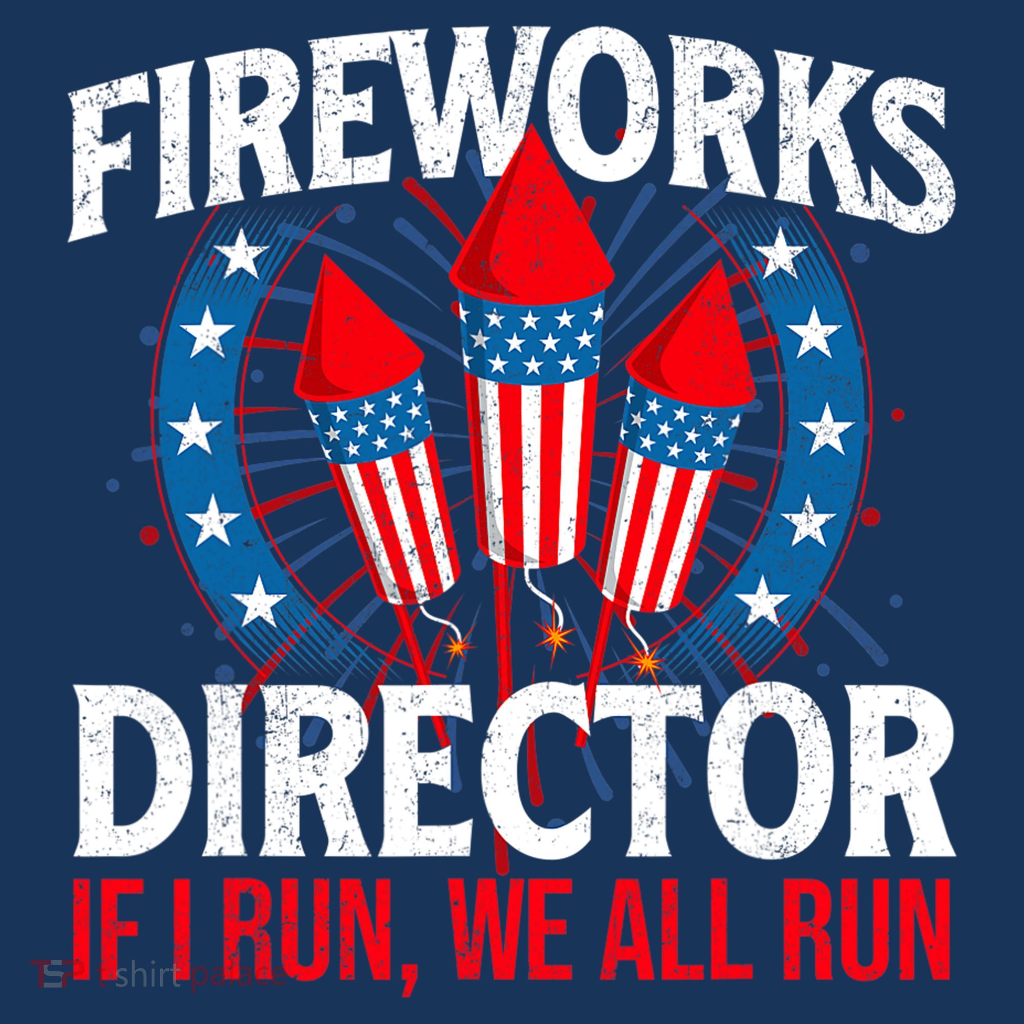 Fireworks Director USA American Flag 4th Of July Fourth Women's Hoodie