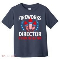 Fireworks Director USA American Flag 4th Of July Fourth Toddler T-Shirt thumb 0