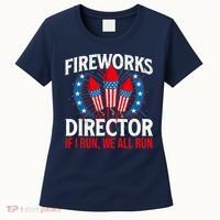 Fireworks Director USA American Flag 4th Of July Fourth Women's T-Shirt thumb 0