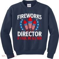 Fireworks Director USA American Flag 4th Of July Fourth Kids Sweatshirt thumb 0