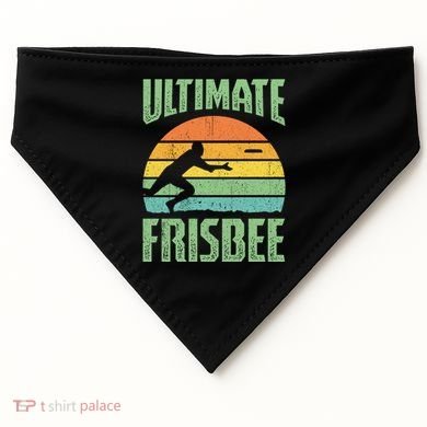 Frisbee Design Ultimate Frisbee Gift USA-Made Doggie Bandana