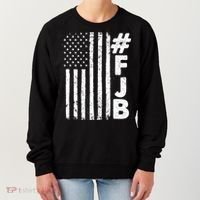 #FJB Distressed USA American Flag Women's Sweatshirt thumb 0
