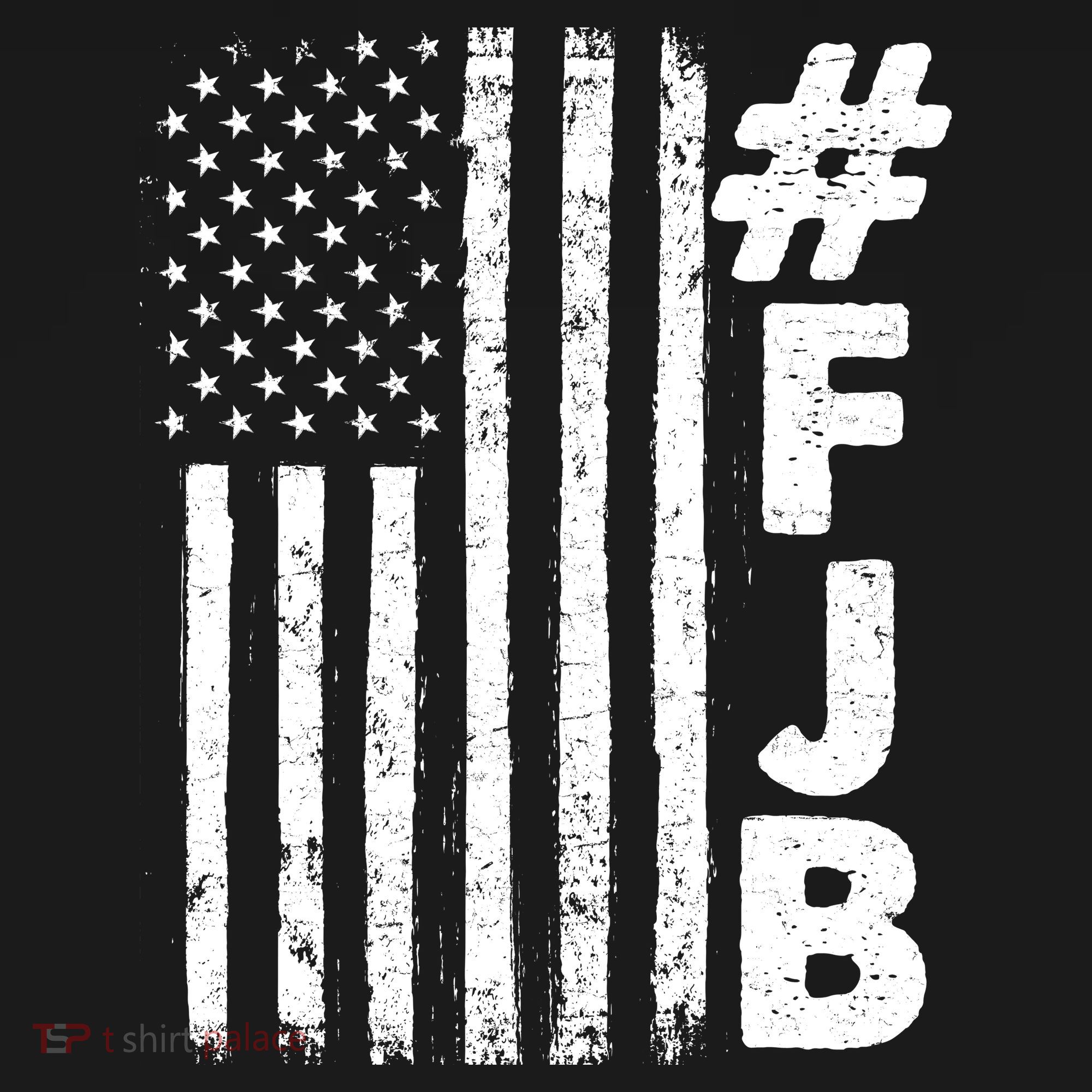#FJB Distressed USA American Flag USA-Made Doggie Bandana