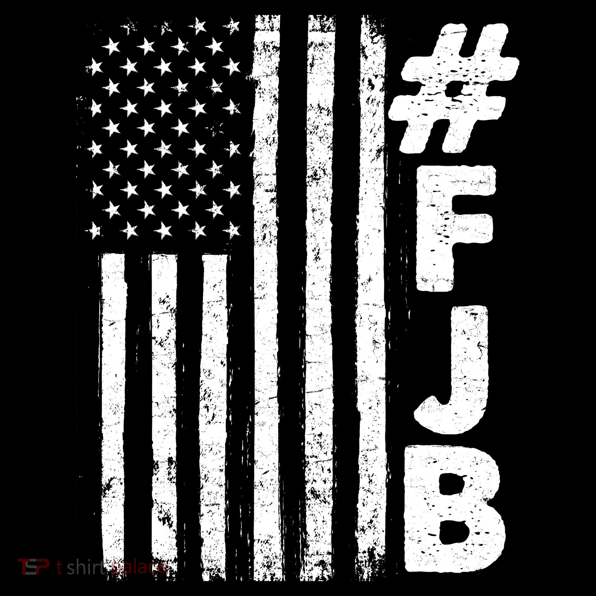 #FJB Distressed USA American Flag Bucket Hat