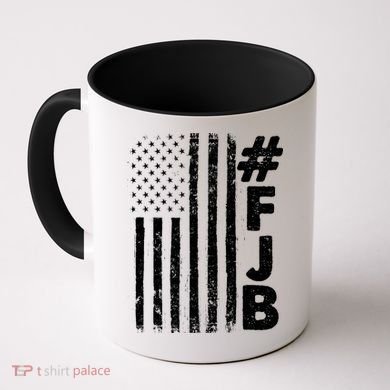 #FJB Distressed USA American Flag Coffee Mug