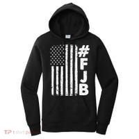 #FJB Distressed USA American Flag Women's Hoodie thumb 0