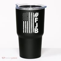 #FJB Distressed USA American Flag Tumbler thumb 0