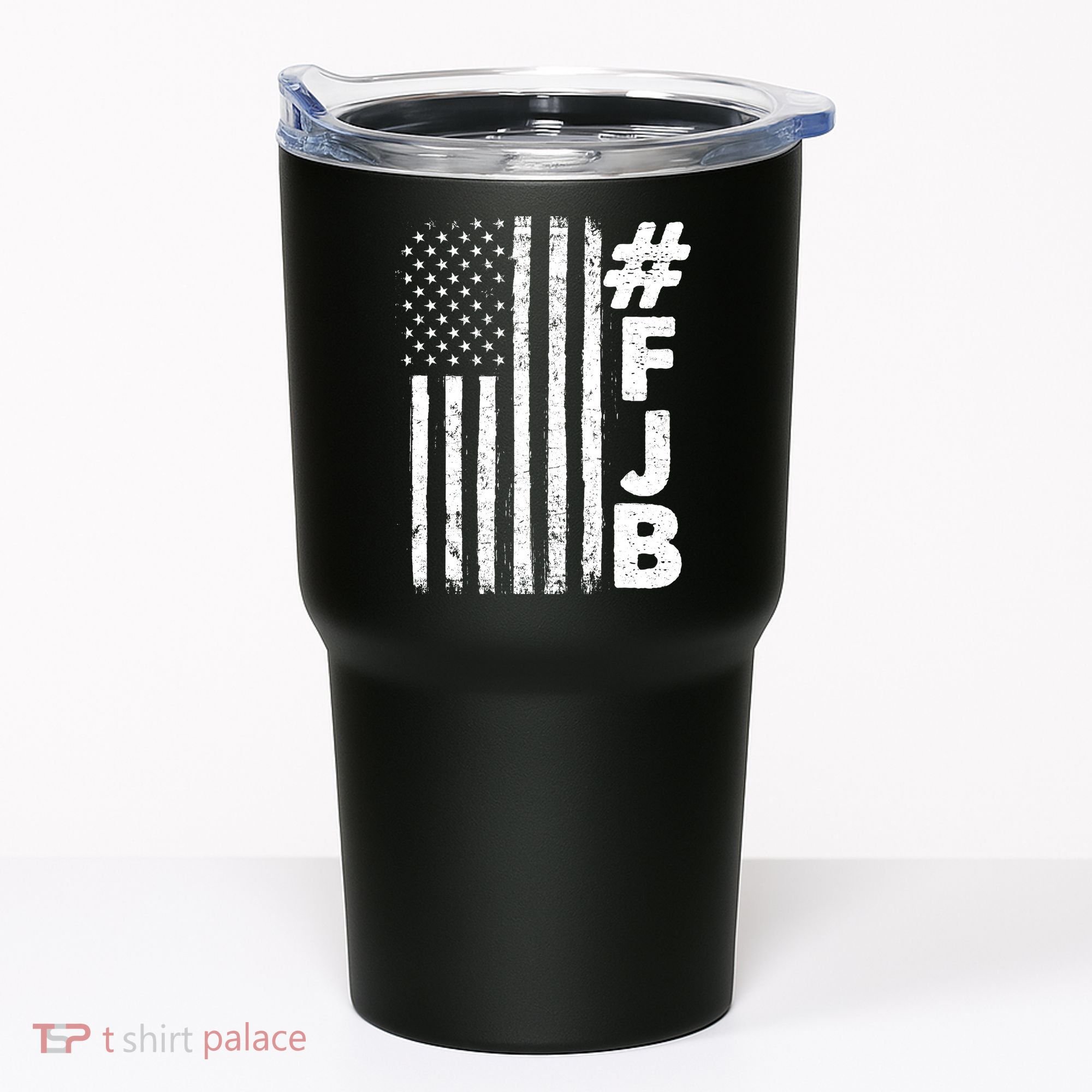 #FJB Distressed USA American Flag Tumbler