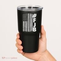 #FJB Distressed USA American Flag Tumbler thumb 2