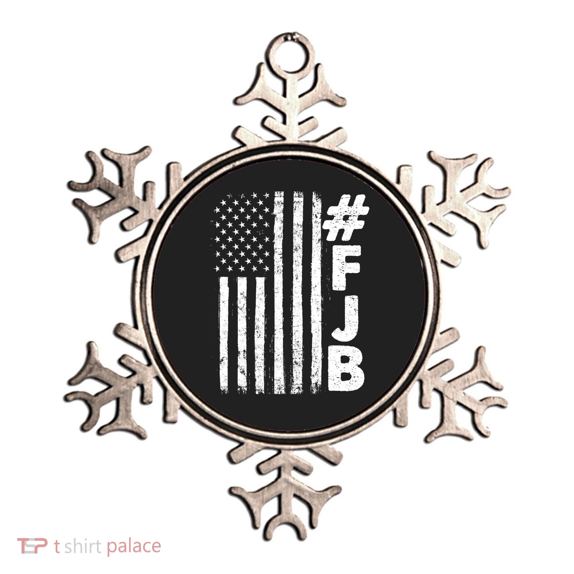 #FJB Distressed USA American Flag Ornament