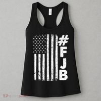 #FJB Distressed USA American Flag Women's Tank Top thumb 3