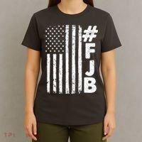#FJB Distressed USA American Flag T-Shirt thumb 4