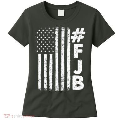 #FJB Distressed USA American Flag Women's T-Shirt