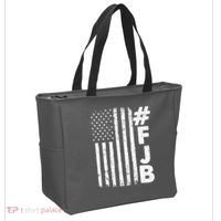 #FJB Distressed USA American Flag Tote Bag thumb 2