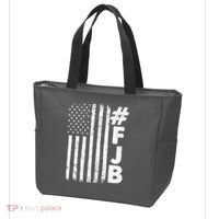 #FJB Distressed USA American Flag Tote Bag thumb 3