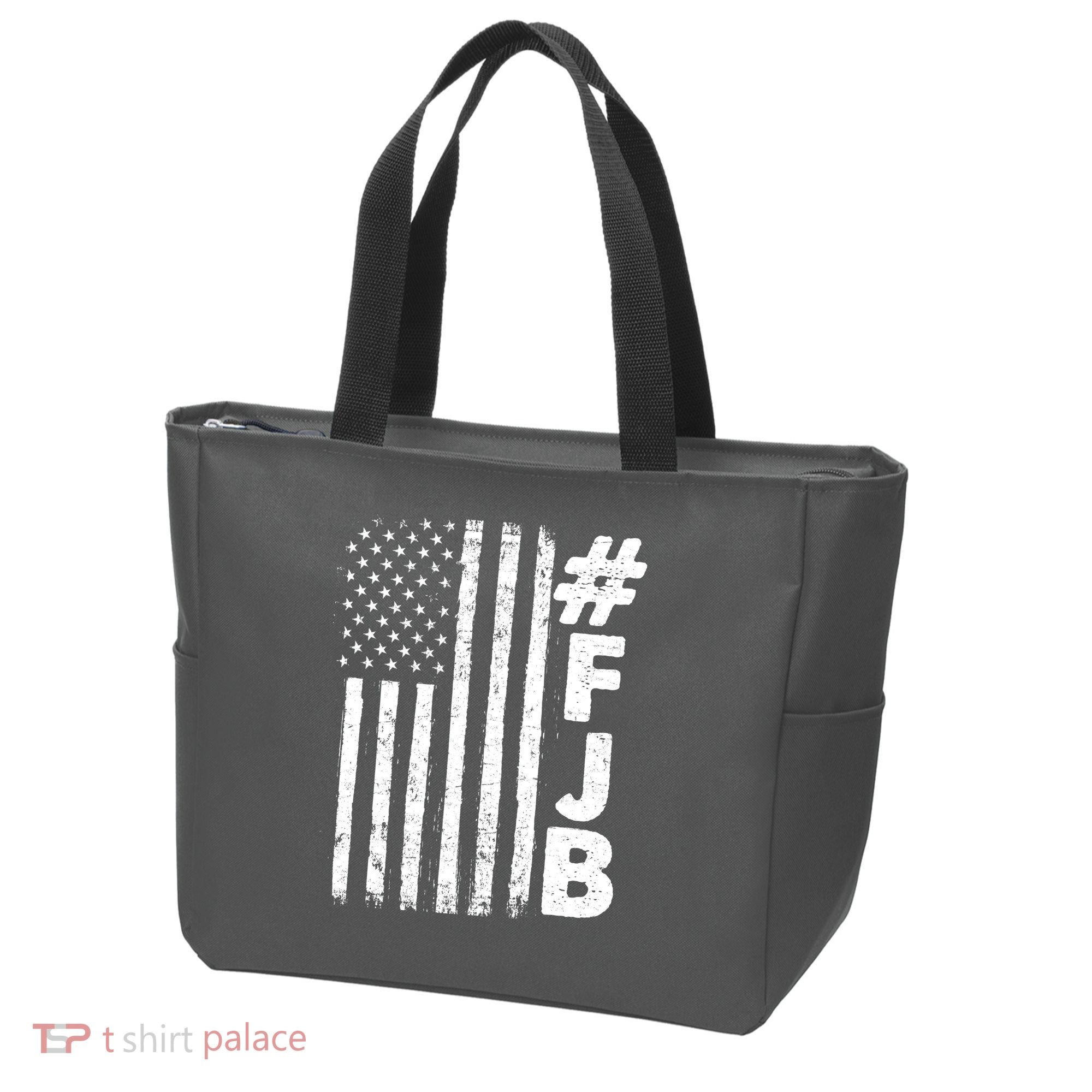 #FJB Distressed USA American Flag Tote Bag
