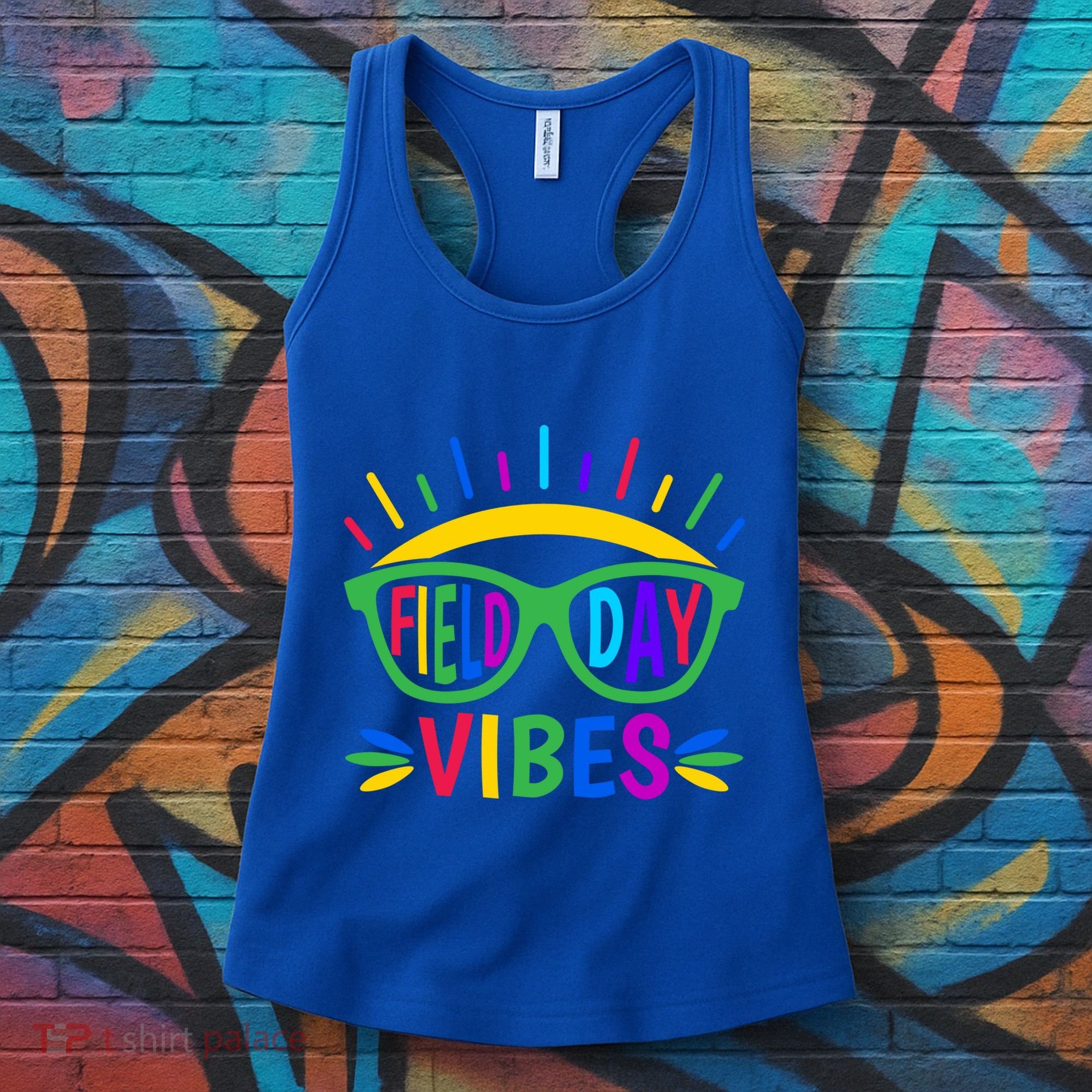 Field Day Vibes Last Day Of School Field Day Teacher And Gift Women's Tank Top
