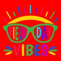 Field Day Vibes Last Day Of School Field Day Teacher And Gift Santa Hat thumb 1