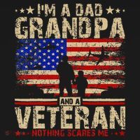 Father's Day  Veterans Day I'm A Dad Grandpa and A Veteran  Ornament thumb 1