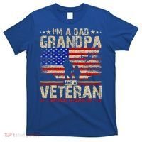 Father's Day  Veterans Day I'm A Dad Grandpa and A Veteran  T-Shirt thumb 0