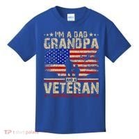 Father's Day  Veterans Day I'm A Dad Grandpa and A Veteran  Kids T-Shirt thumb 0