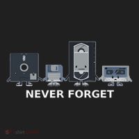 Floppy Disk Vhs Cassette Never Forget Geek History Women's Sweatshirt thumb 2
