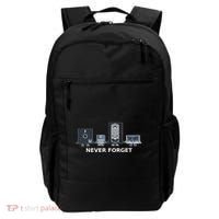 Floppy Disk Vhs Cassette Never Forget Geek History Backpack thumb 0