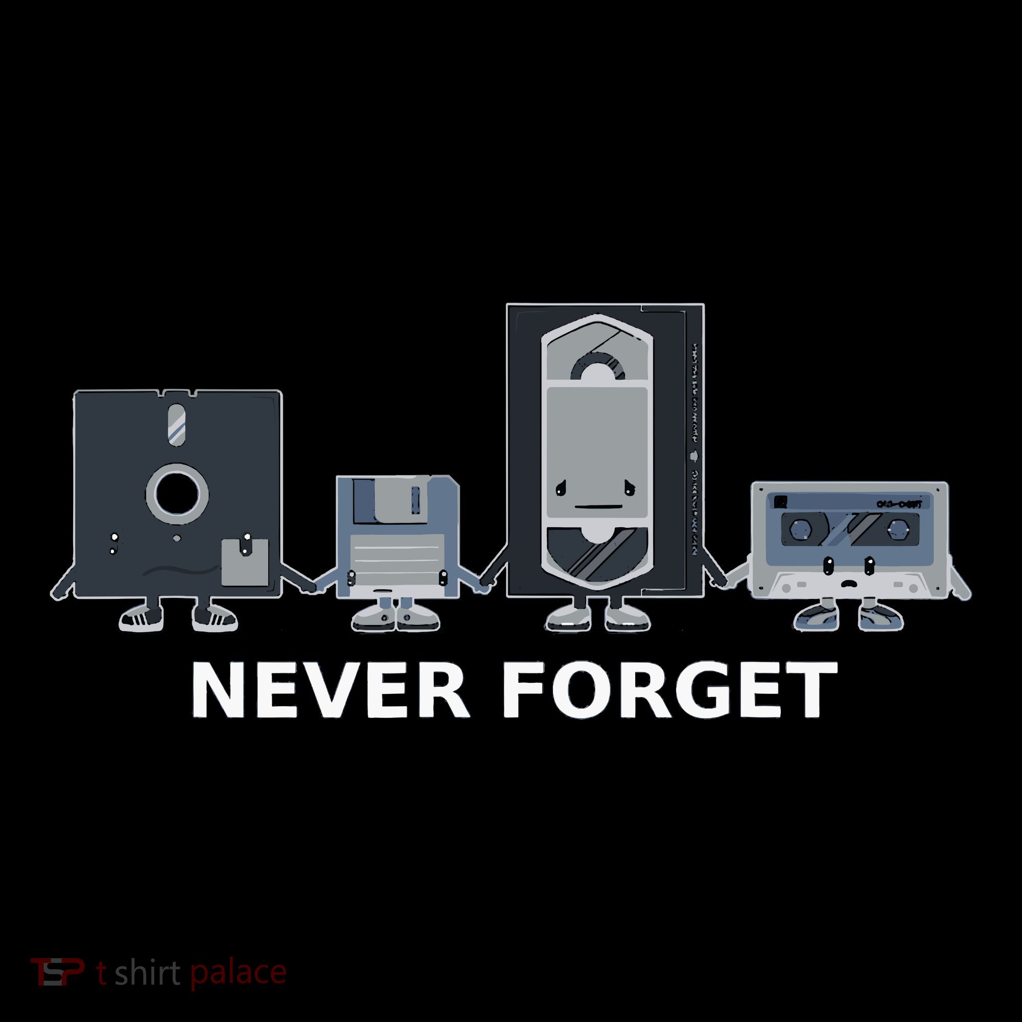 Floppy Disk Vhs Cassette Never Forget Geek History Backpack