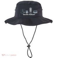 Floppy Disk Vhs Cassette Never Forget Geek History Bucket Hat thumb 0